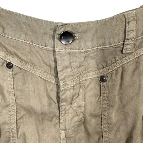 Marrakech Slouchy Cargo Utility Pants 27 Khaki Tan Boho Casual Grunge Ankle - Picture 4 of 6